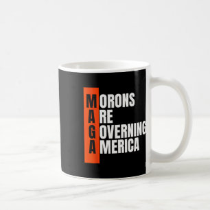 Idioten Besturen Amerika Grappig Anti Trump Idee Koffiemok