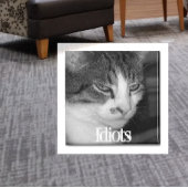 "Idiots" Crabby Cat Magnet