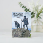 Iditarod National Historic Trail Mile Zero Marker Briefkaart (Staand voorkant)