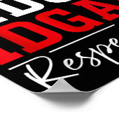 Idk I Idgaf Respectfully Funny Saying Poster (Hoek)