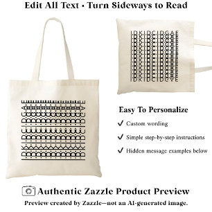 IDK IDC IDGAF Verborgen Bericht Grappig Sarcasme Z Tote Bag