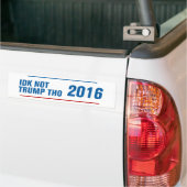 Idk niet Trump nie Bumpersticker (Op Truck)