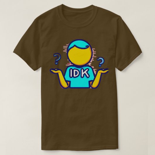 IDK tshirt (Design voorkant)