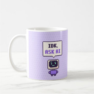 IDK, vraag AI Funny AI Pixel Mok