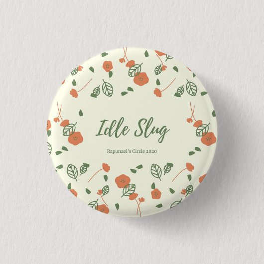 Idle SluG Pin Ronde Button 3,2 Cm (Voorkant)