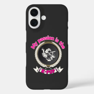 Idol Singing Passion KPop Music Fan Art Design iPhone 16 Hoesje