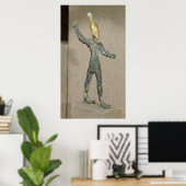 Idol van de god Baal, uit Ugarit, Syrië Poster (Thuiskantoor)