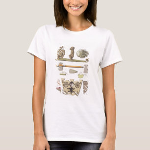Idols van het Caribisch gebied (kleurgraving) T-shirt