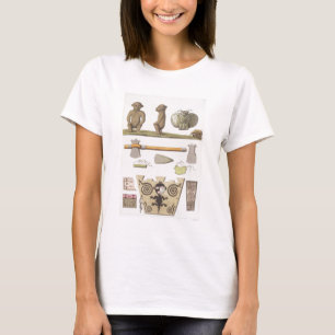 Idols van het Caribisch gebied (kleurgraving) T-shirt