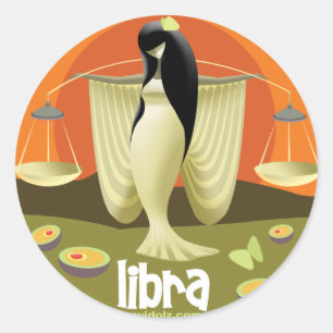 Idolz Weegschaal Cirkel Ronde Sticker