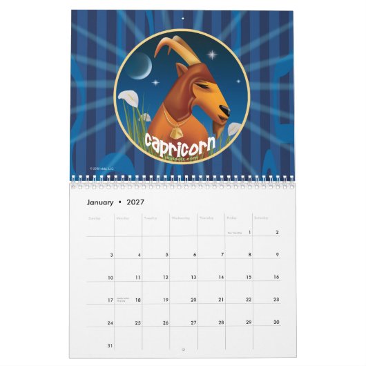 Idolz Zodiac Circle Agenda Kalender (Jan 2027)