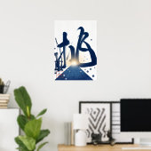 Idomu: Challenge & Courage Art260040021 Poster (Thuiskantoor)