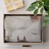 Idyllic Stable Scene van Carl Reichert Tissuepapier (Geschenk)