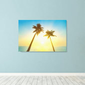 Idyllic tropische hemel canvas afdruk (Insitu (Houten vloer))