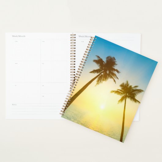 Idyllic tropische hemel planner (Display)