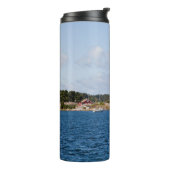 Idyllisch kustlandschap thermosbeker (Gedraaid links)