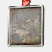 Idyllisch landschap, uit het Herculaneum, Metalen Ornament (Links)