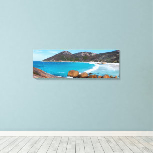 Idyllisch strandlandschap Panorama Australië Canvas Afdruk
