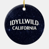 Idyllwild California Keramisch Ornament (Achterkant)