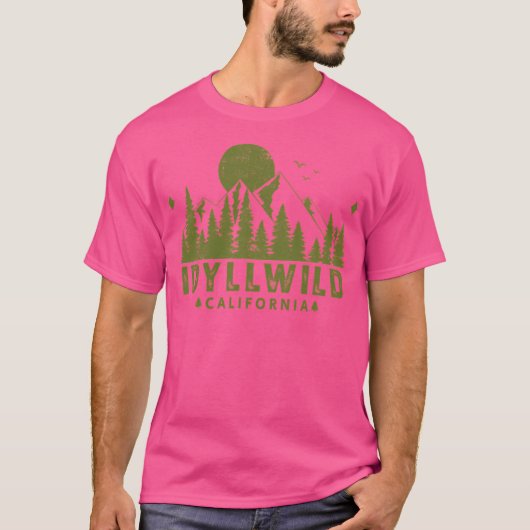 Idyllwild California Mountain Uitzicht T-shirt (Voorkant)