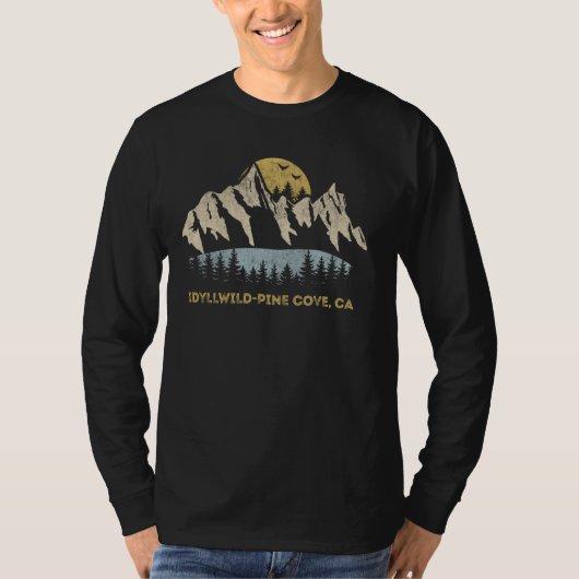 Idyllwild-Pine Cove California Mountain Sunset Sun T-shirt (Voorkant)
