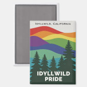 Idyllwild Pride Magnet Magneet (Voorkant / Achterkant)