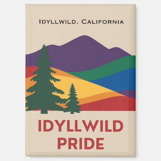 Idyllwild Pride Magnet Magneet (Voorkant)