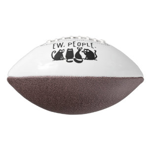 Ie Mensen Grappig Meowende Zwarte Katten American Football