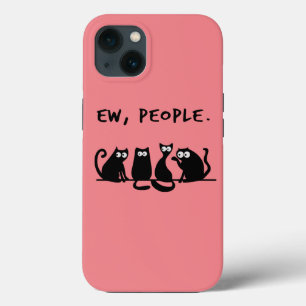 Ie Mensen Grappige Poezen Zwarte Katten iPhone 13 Hoesje