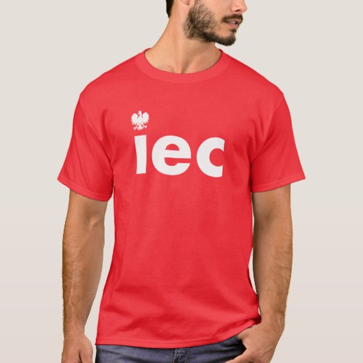 IEC Poolse achternaam Tshirt (Voorkant)