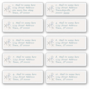 Ieder Adresetiket voor de mantel Sticker