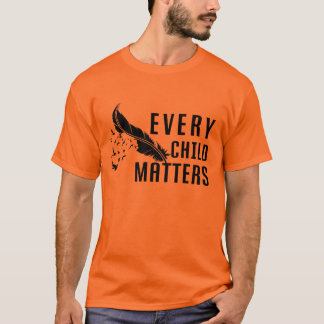 Ieder kind is een inheemse oranje dag canada t-shirt