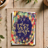 Ieder van mij houdt van jullie kleurrijke moderne kaart