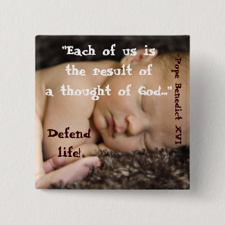 Ieder van ons is het resultaat van een gedachte aa vierkante button 5,1 cm