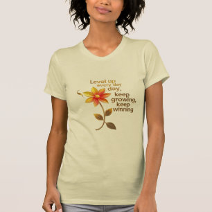 Iedere dag een level hoger – Slim Fit, Bold Spirit T-shirt