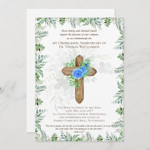 IEDERE Jubileum Uitnodiging Rustisch hout