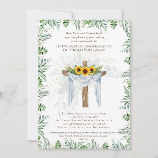 IEDERE Jubileum Uitnodiging Rustisch hout (Voorkant)