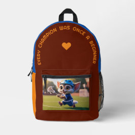 Iedere kampioen... bedrukte rugzak