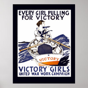 IEDERE MEISJES VOOR VICTORY 1918 POSTER