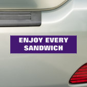 IEDEREEN ALLE SANDWICH BUMPERSTICKER (Op auto)