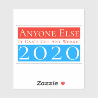 Iedereen anders in 2020: Het kan niet erger worden Sticker