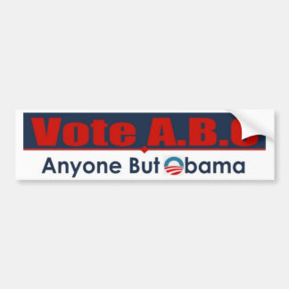 Iedereen behalve Obama Bumpersticker