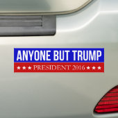 Iedereen behalve Trump 2016 Bumpersticker (Op auto)
