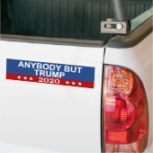 Iedereen behalve Trump 2020 Bumpersticker (Op Truck)
