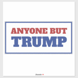 Iedereen behalve Trump America Election Sticker