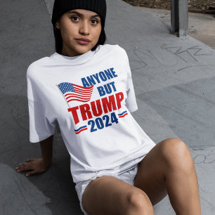 Iedereen behalve Trump Grappig 2024 verkiezingen T-shirt