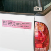 IEDEREEN BEHOORT TOT U. BUMPERSTICKER (Op Truck)