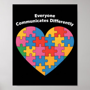 Iedereen communiceert anders Autisme Inclusie Poster