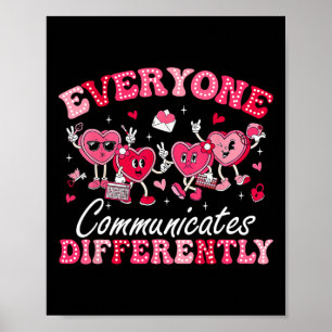 Iedereen communiceert anders autisme Valentijn Poster