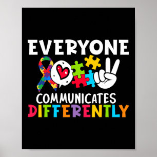 Iedereen Communiceert Anders Logopedie Poster